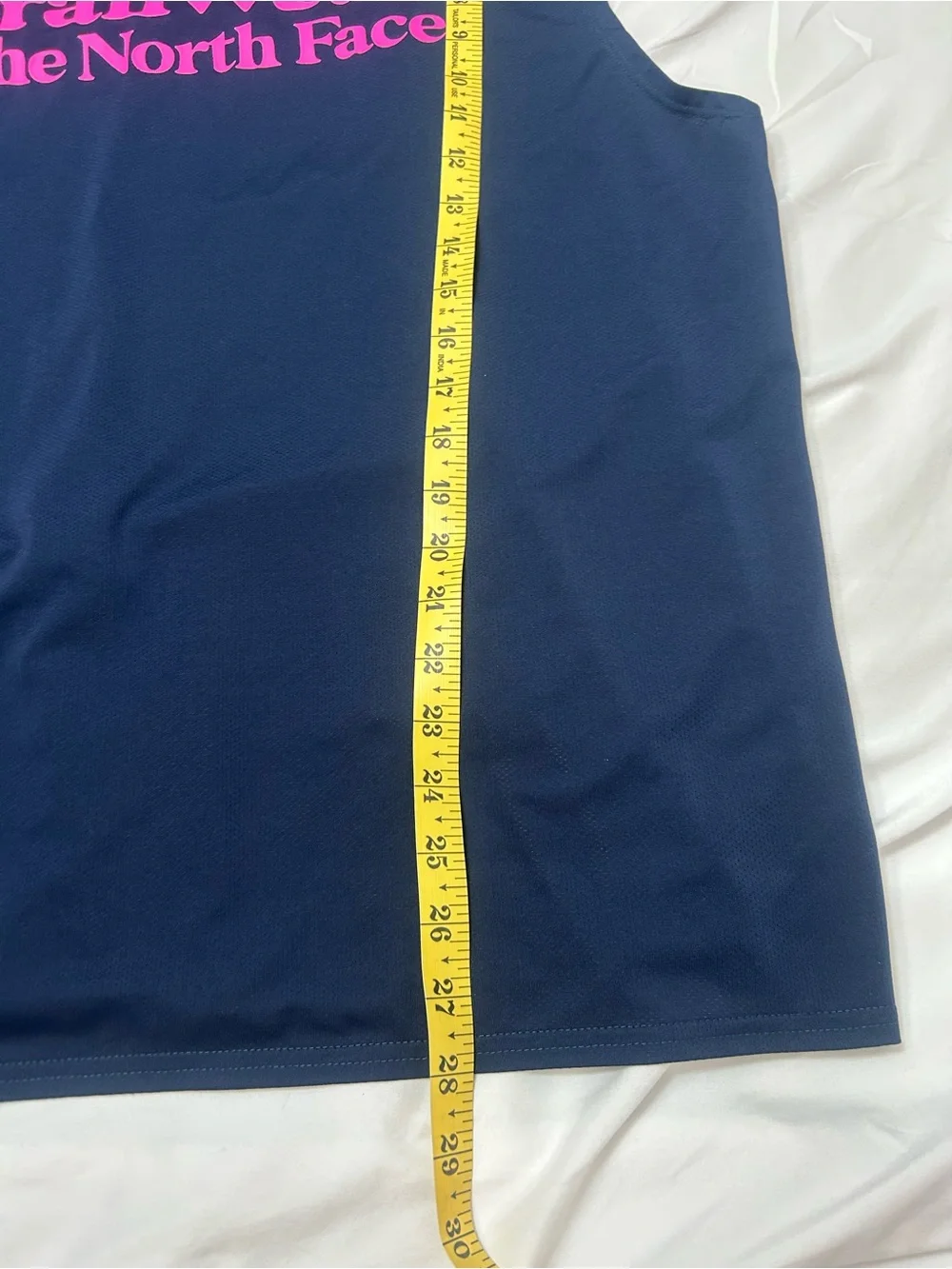 The North Face size tag